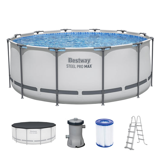 Bestway Aufstellpool Rund 366x122 cm mit Filterpumpe
