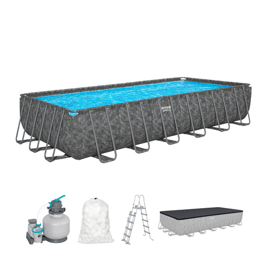 Bestway Pool-Set Rechteckig 7,32x3,66x1,32 m